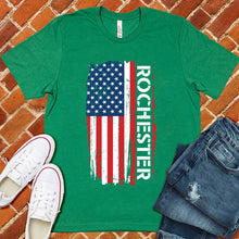 Load image into Gallery viewer, Rochester Flag Varsity Type Tee