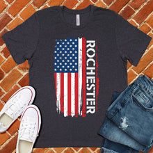 Load image into Gallery viewer, Rochester Flag Varsity Type Tee