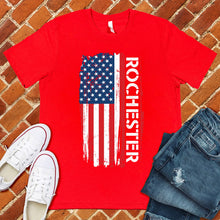 Load image into Gallery viewer, Rochester Flag Varsity Type Tee