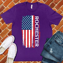 Load image into Gallery viewer, Rochester Flag Varsity Type Tee
