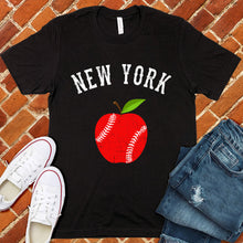 Load image into Gallery viewer, New York Apple Lace Baseball Tee