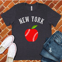 Load image into Gallery viewer, New York Apple Lace Baseball Tee