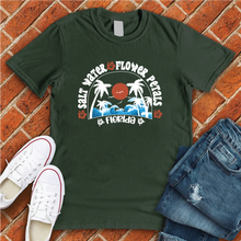 Load image into Gallery viewer, Salt Water Flower Petals Florida Tee