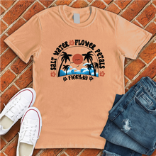 Load image into Gallery viewer, Salt Water Flower Petals Florida Tee