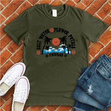 Load image into Gallery viewer, Salt Water Flower Petals Florida Tee
