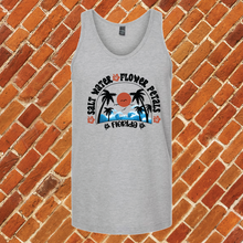 Load image into Gallery viewer, Salt Water Flower Petals Florida Unisex Tank Top