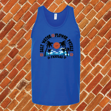 Load image into Gallery viewer, Salt Water Flower Petals Florida Unisex Tank Top