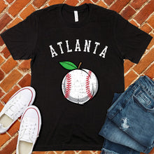 Load image into Gallery viewer, Atlanta Peach Lace Baseball Tee