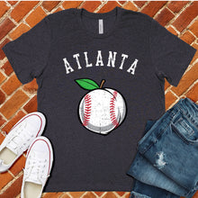 Load image into Gallery viewer, Atlanta Peach Lace Baseball Tee