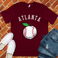 Load image into Gallery viewer, Atlanta Peach Lace Baseball Tee