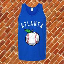 Load image into Gallery viewer, Atlanta Peach Lace Baseball Unisex Tank Top