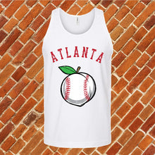 Load image into Gallery viewer, Atlanta Peach Lace Baseball Unisex Tank Top