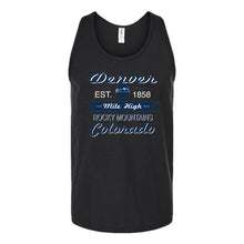 Load image into Gallery viewer, Denver Mile High Colorado Unisex Tank Top