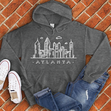 Load image into Gallery viewer, Atlanta Doodle Skyline Hoodie