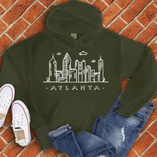 Load image into Gallery viewer, Atlanta Doodle Skyline Hoodie
