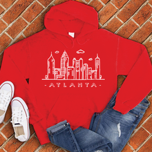 Load image into Gallery viewer, Atlanta Doodle Skyline Hoodie