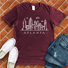 Load image into Gallery viewer, Atlanta Doodle Skyline Tee