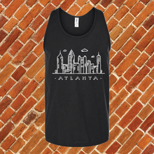 Load image into Gallery viewer, Atlanta Doodle Skyline Unisex Tank Top