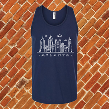 Load image into Gallery viewer, Atlanta Doodle Skyline Unisex Tank Top