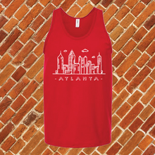 Load image into Gallery viewer, Atlanta Doodle Skyline Unisex Tank Top