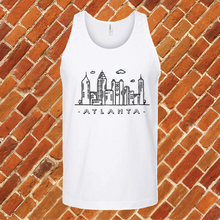 Load image into Gallery viewer, Atlanta Doodle Skyline Unisex Tank Top