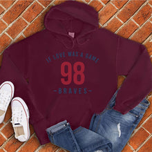 Load image into Gallery viewer, 98 Braves If Love Was A Game Hoodie