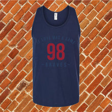 Load image into Gallery viewer, 98 Braves If Love Was A Game Unisex Tank Top