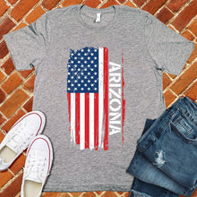 Load image into Gallery viewer, Arizona Flag Varsity Type Tee