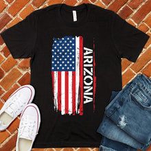 Load image into Gallery viewer, Arizona Flag Varsity Type Tee