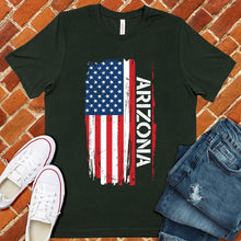 Load image into Gallery viewer, Arizona Flag Varsity Type Tee