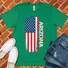Load image into Gallery viewer, Arizona Flag Varsity Type Tee