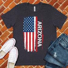 Load image into Gallery viewer, Arizona Flag Varsity Type Tee
