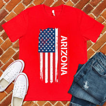 Load image into Gallery viewer, Arizona Flag Varsity Type Tee