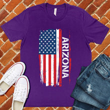 Load image into Gallery viewer, Arizona Flag Varsity Type Tee