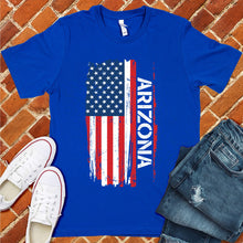 Load image into Gallery viewer, Arizona Flag Varsity Type Tee