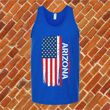 Load image into Gallery viewer, Arizona Flag Varsity Type Unisex Tank Top