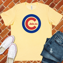 Load image into Gallery viewer, Chicago Baseball Skyline Tee