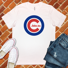 Load image into Gallery viewer, Chicago Baseball Skyline Tee
