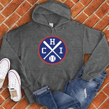 Load image into Gallery viewer, CHI Baseball Emblem Hoodie