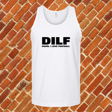 Load image into Gallery viewer, Football DILF Unisex Tank Top