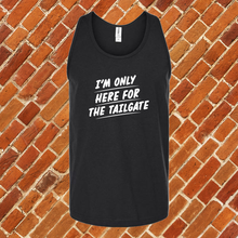 Load image into Gallery viewer, Only Here For The Tailgate Unisex Tank Top