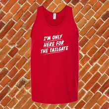 Load image into Gallery viewer, Only Here For The Tailgate Unisex Tank Top