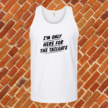 Load image into Gallery viewer, Only Here For The Tailgate Unisex Tank Top