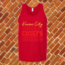 Load image into Gallery viewer, Kansas City Chiefs Repeat Unisex Tank Top