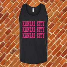 Load image into Gallery viewer, Pink Kansas City Unisex Tank Top