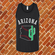 Load image into Gallery viewer, Cactus in State Baseball Unisex Tank Top