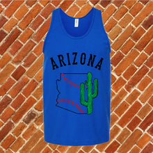 Load image into Gallery viewer, Cactus in State Baseball Unisex Tank Top