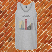 Load image into Gallery viewer, Atlanta Colorful Skyline Unisex Tank Top