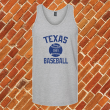 Load image into Gallery viewer, Texas Baseball Unisex Tank Top