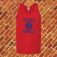 Load image into Gallery viewer, Texas Baseball Unisex Tank Top